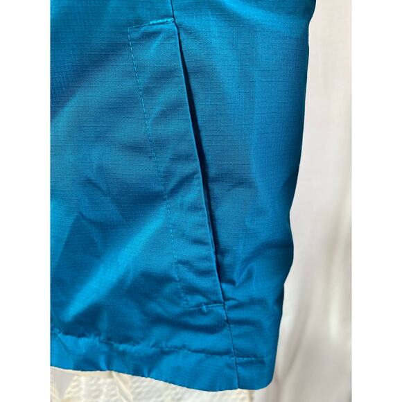 Eddie Bauer Jacket Girl Zip Front Windbreaker with attached Hood Blue XS - Picture 7 of 12